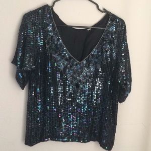 Vintage sequin top